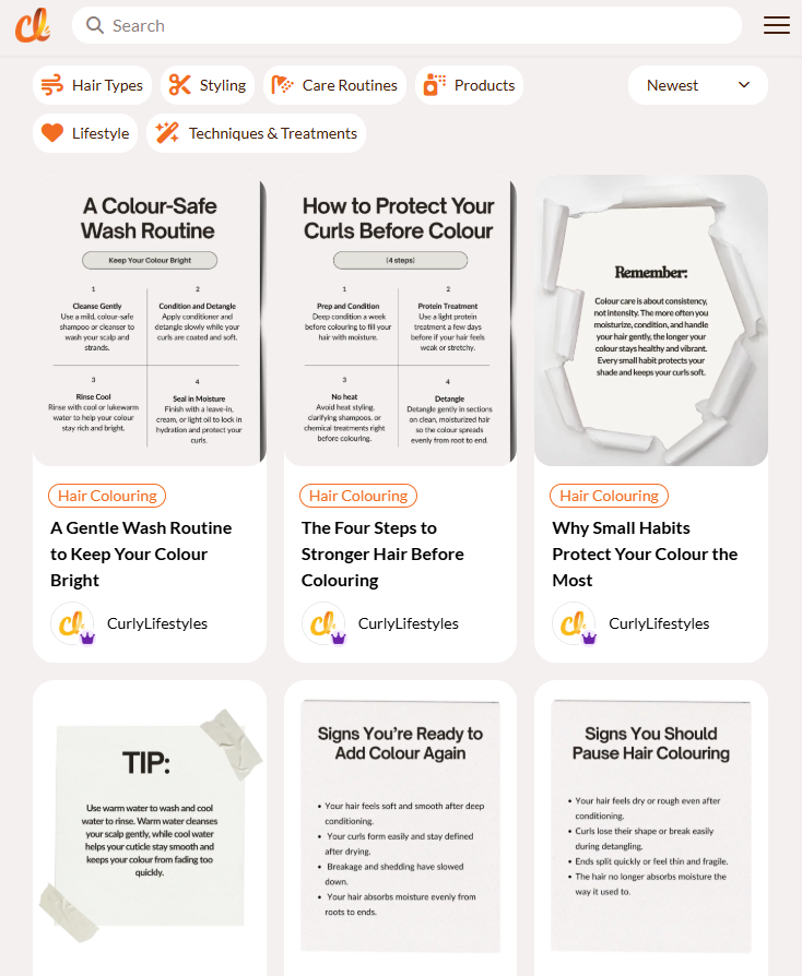 Curly Lifestyles Feed Curly Lifestyles Feed